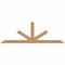 Ekena Millwork Saratoga Smooth Timber Gable Bracket, Western Red Cedar, 72"W x 24"H x 3 1/2"D x 3 1/2"F, 8/12 Pitch GBW072X24X0404SAR00SWR - alternate 1